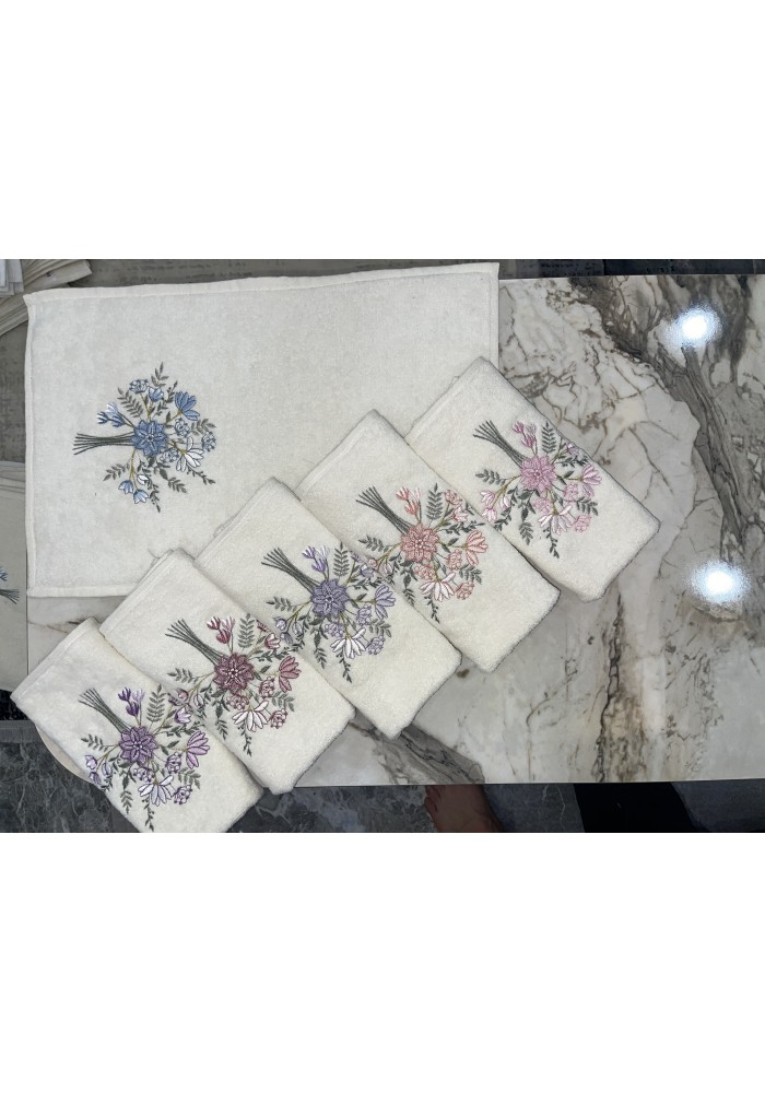 30*50 KADİFE 3D NAKIŞLI MUTFAK HAVLUSU